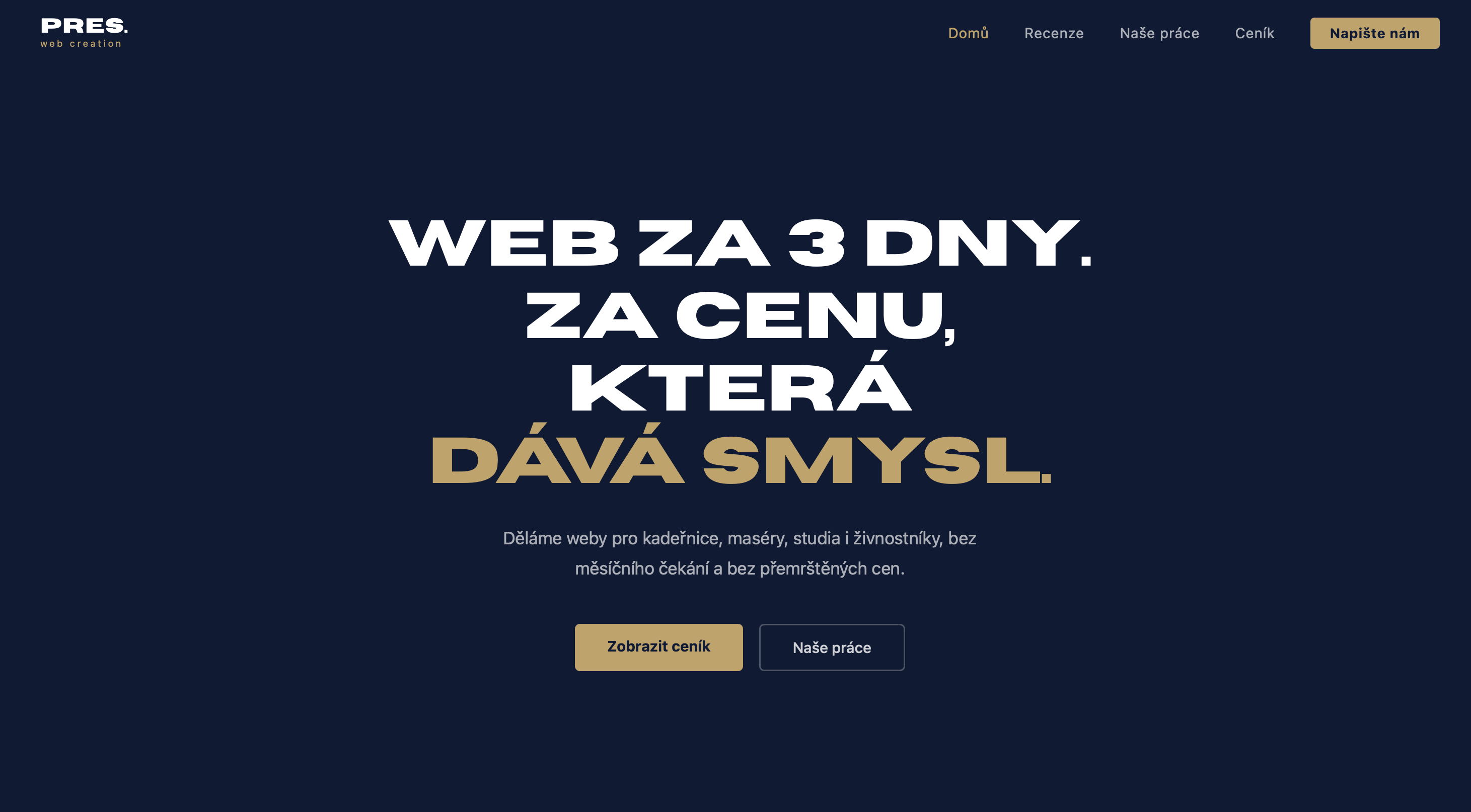 PRES. web creation